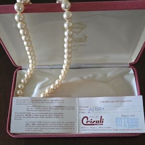 Classic Cream Pearl Necklace with Elegant Clasp